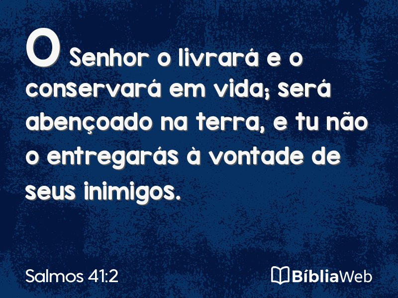 Salmos 41:2 em imagem para compartilhar