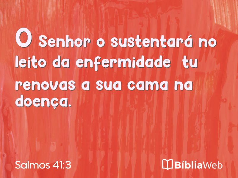 Salmos 41:3 em imagem para compartilhar