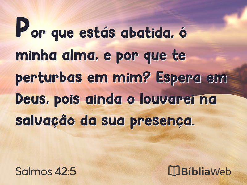 Salmos 42:5 em imagem para compartilhar