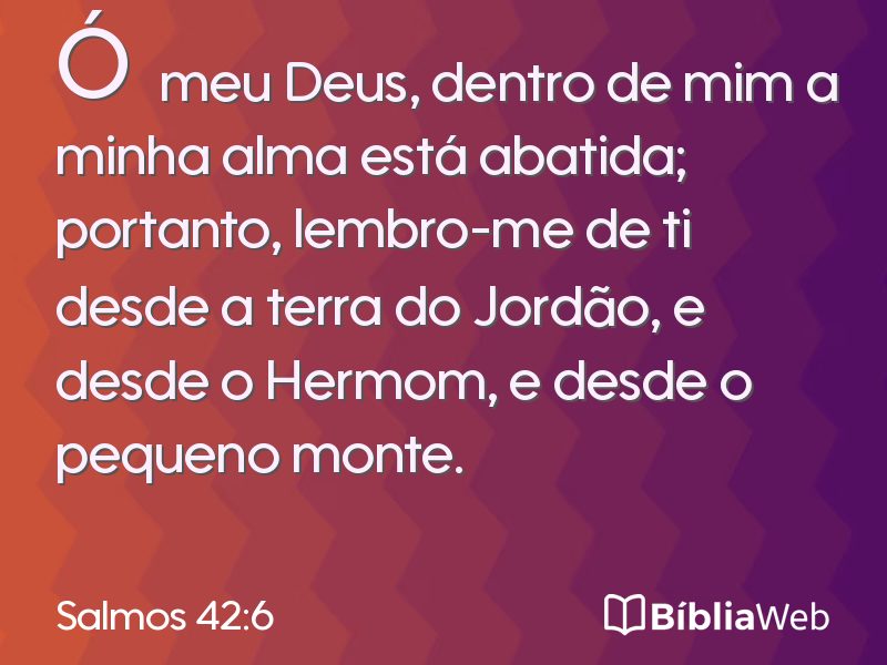 Salmos 42:6 em imagem para compartilhar