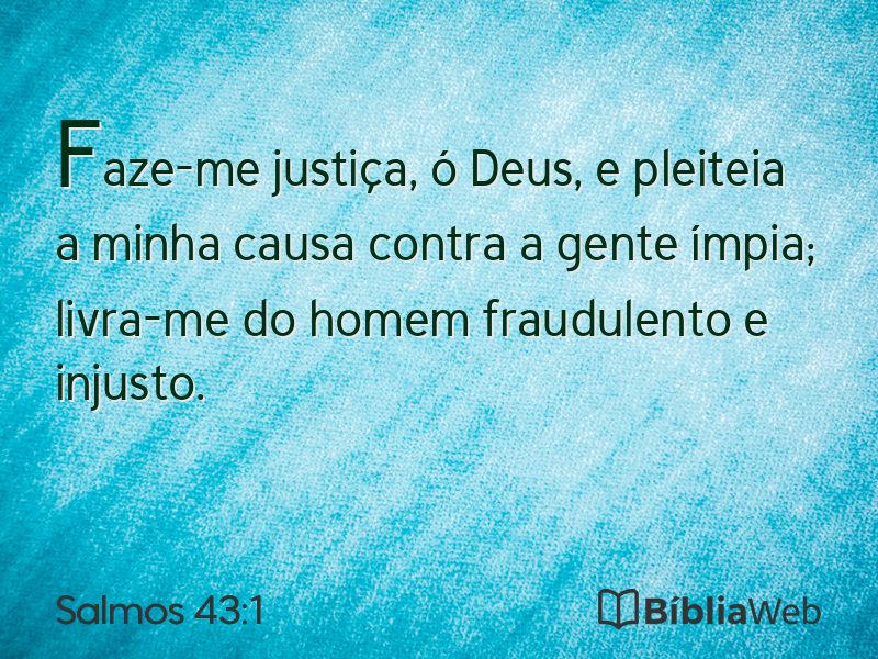 Salmos 43:1 em imagem para compartilhar