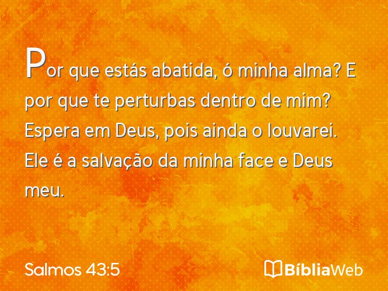 Salmos 43:5 em imagem para compartilhar