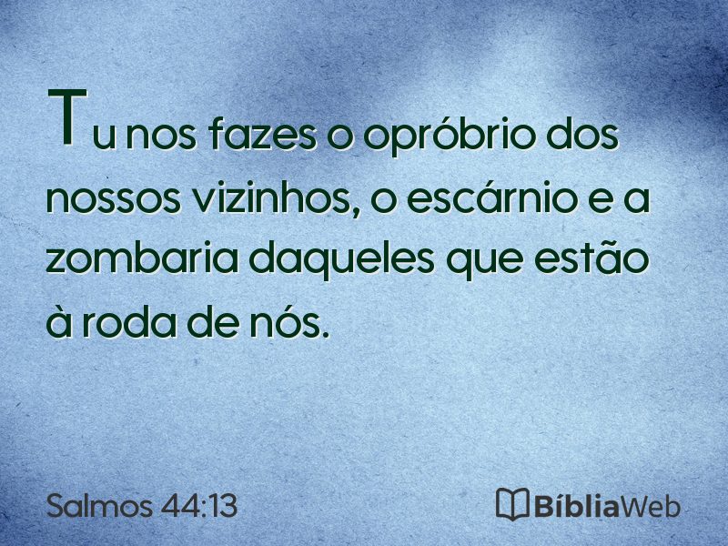 Salmos 44:13 em imagem para compartilhar