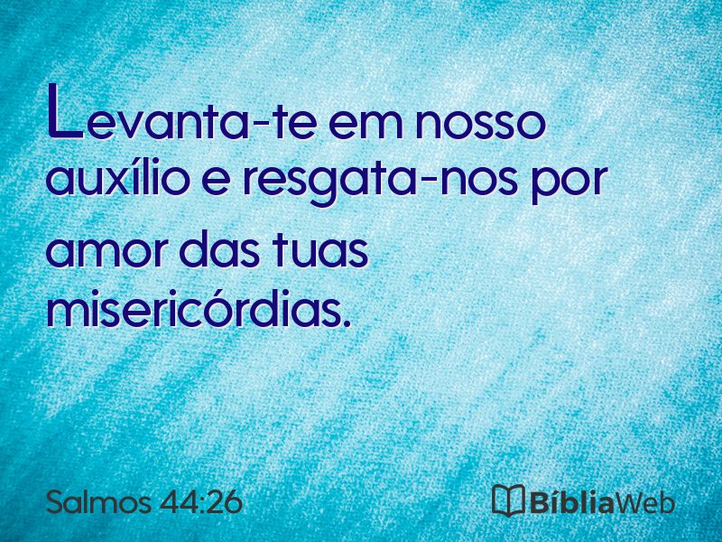 Salmos 44:26 em imagem para compartilhar