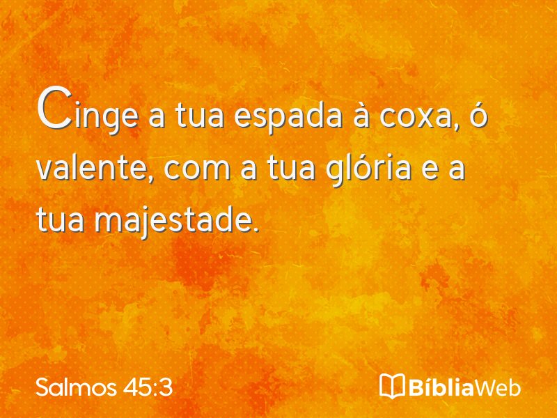 Salmos 45:3 em imagem para compartilhar