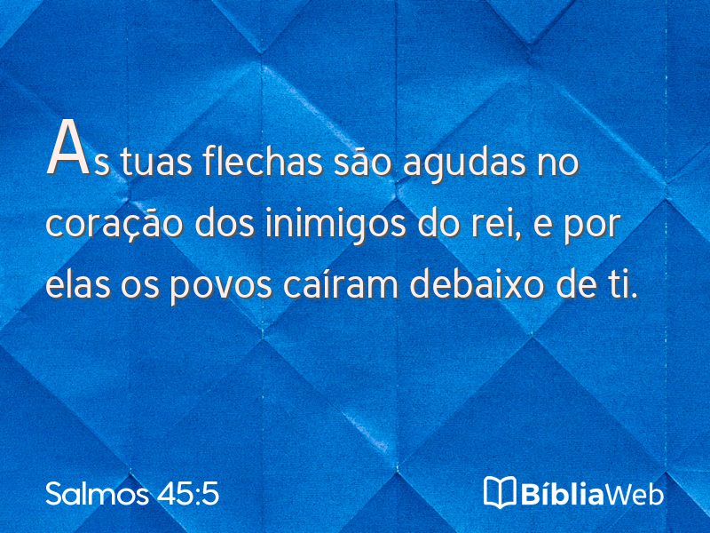 Salmos 45:5 em imagem para compartilhar