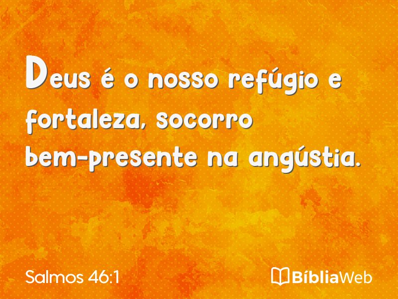Salmos 46:1 em imagem para compartilhar