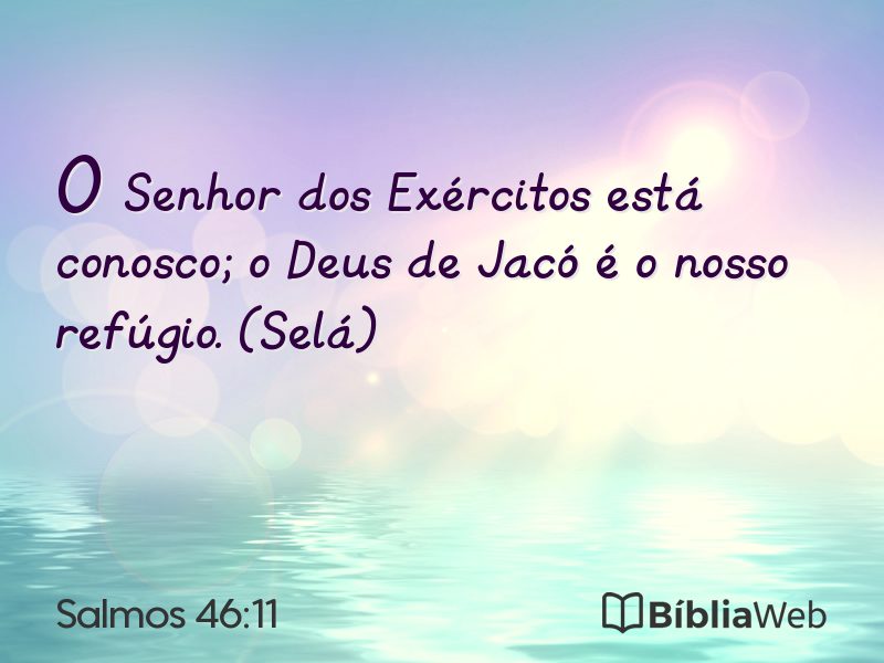 Salmos 46:11 em imagem para compartilhar