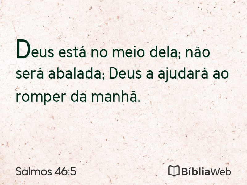 Salmos 46:5 em imagem para compartilhar