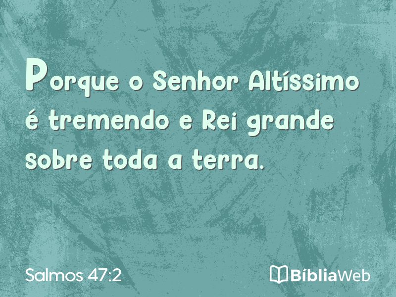 Salmos 47:2 em imagem para compartilhar