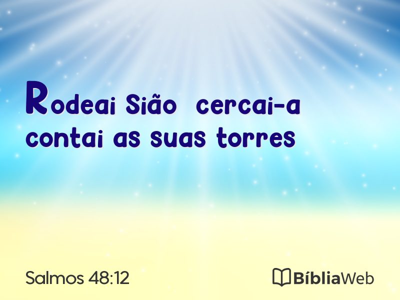 Salmos 48:12 em imagem para compartilhar