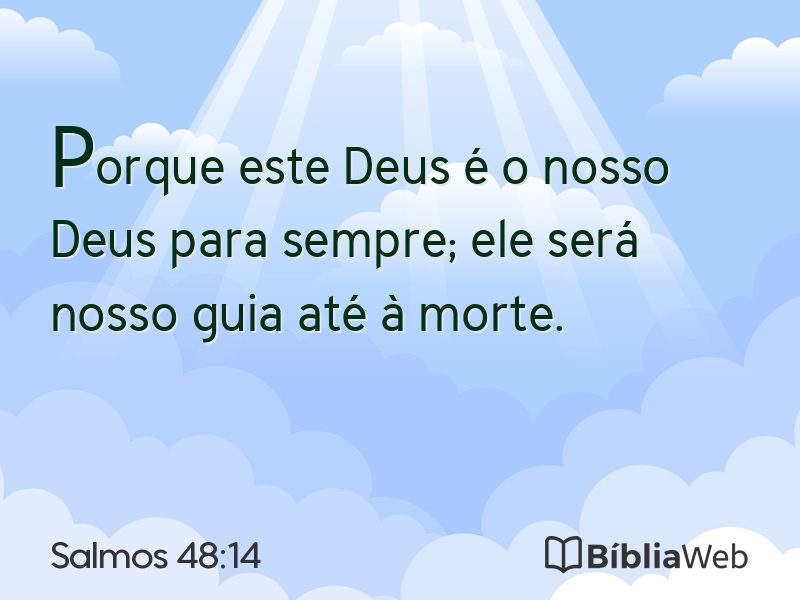 Salmos 48:14 em imagem para compartilhar