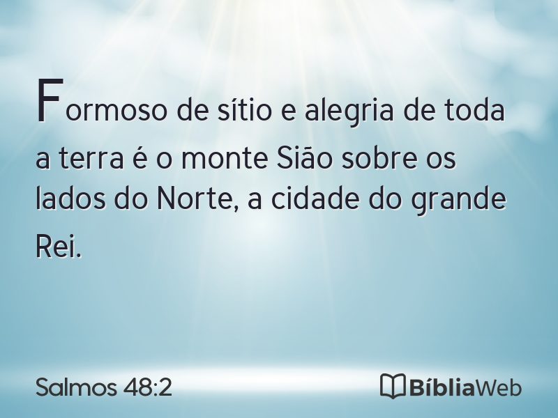 Salmos 48:2 em imagem para compartilhar