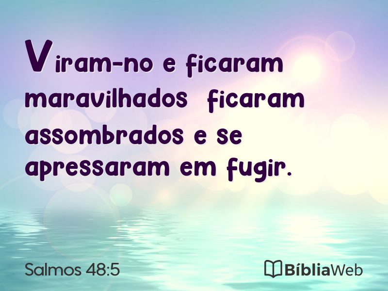 Salmos 48:5 em imagem para compartilhar