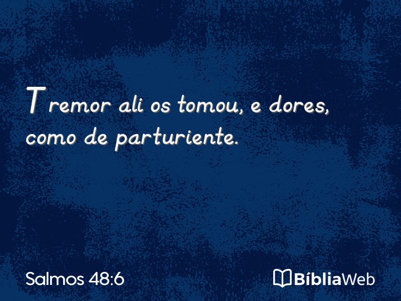 Salmos 48:6 em imagem para compartilhar