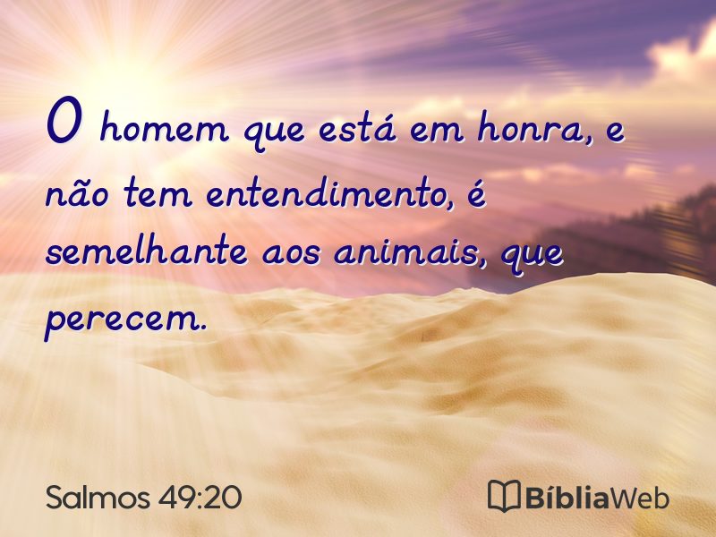 Salmos 49:20 em imagem para compartilhar
