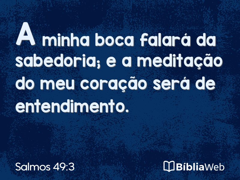 Salmos 49:3 em imagem para compartilhar