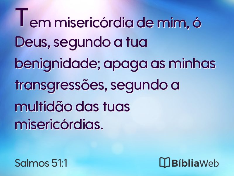 Salmos 51:1 em imagem para compartilhar
