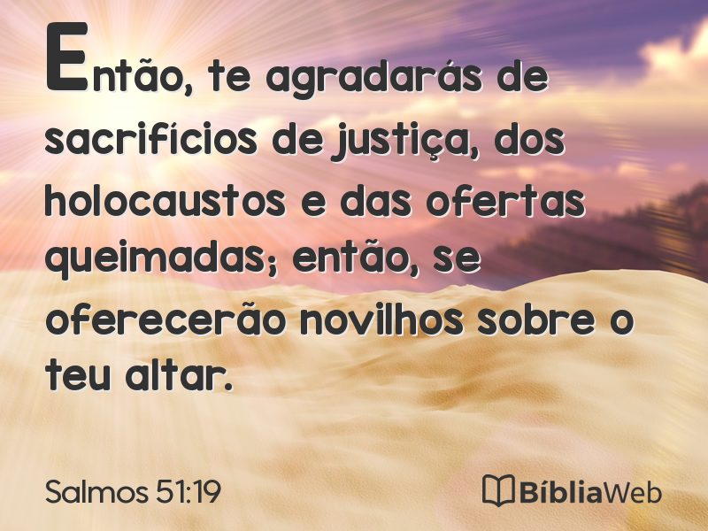 Salmos 51:19 em imagem para compartilhar