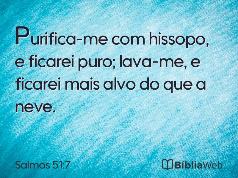 Salmos 51:7 em imagem para compartilhar