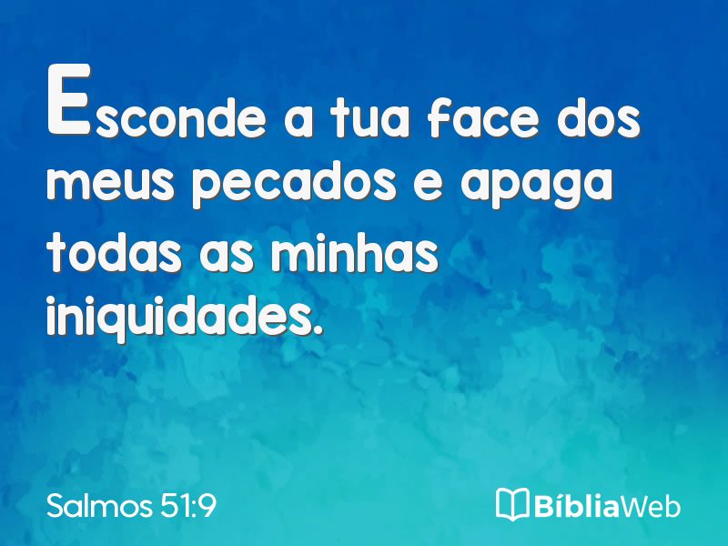 Salmos 51:9 em imagem para compartilhar