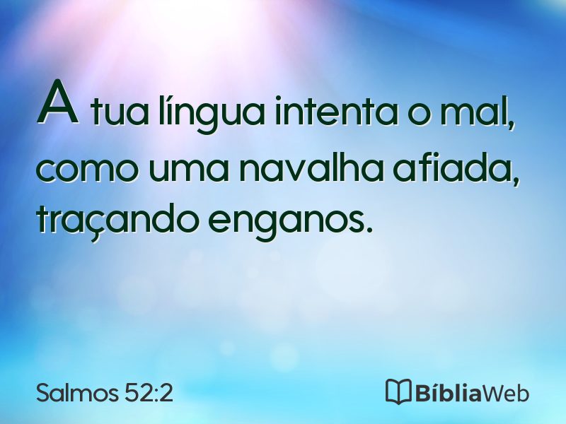 Salmos 52:2 em imagem para compartilhar