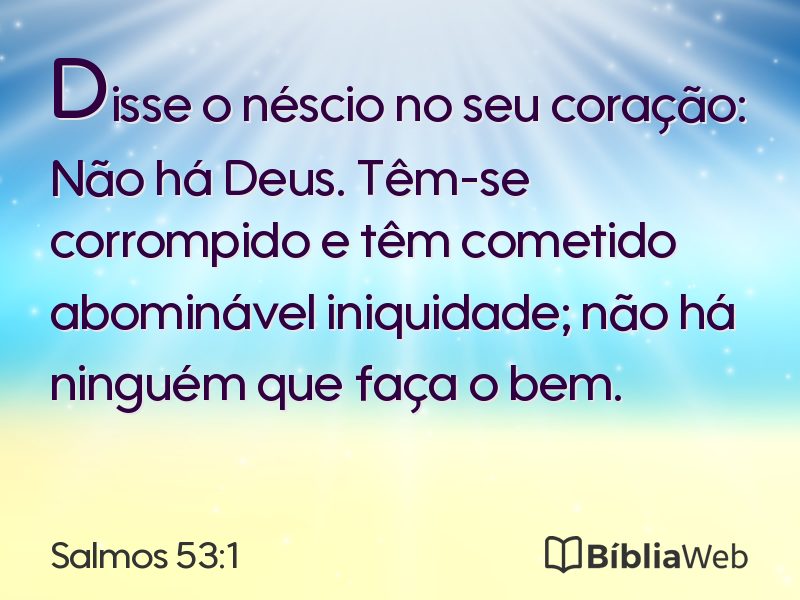 Salmos 53:1 em imagem para compartilhar