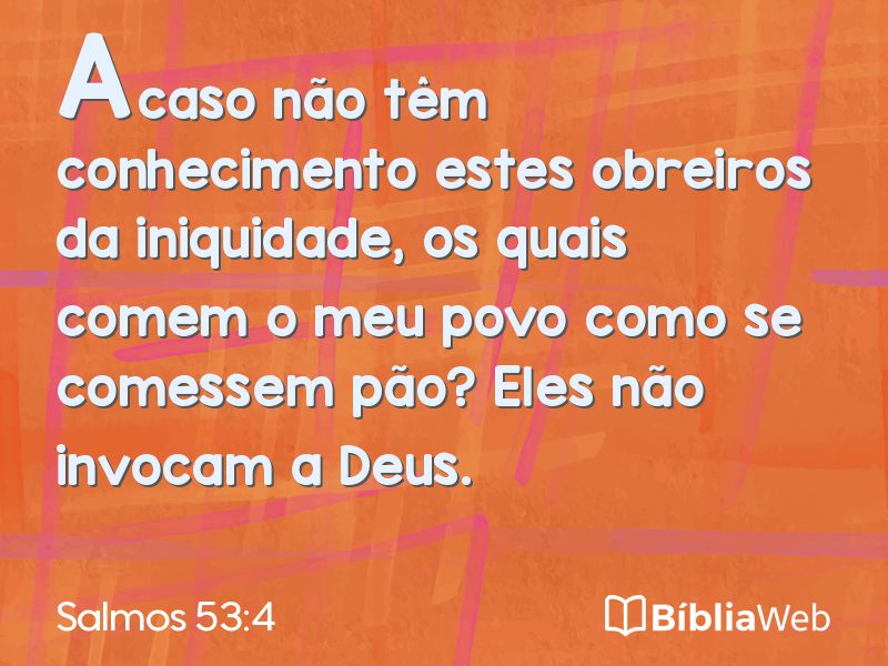 Salmos 53:4 em imagem para compartilhar