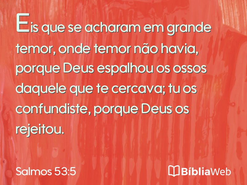 Salmos 53:5 em imagem para compartilhar