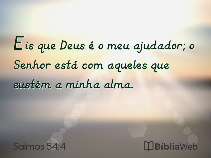 Salmos 54:4 em imagem para compartilhar