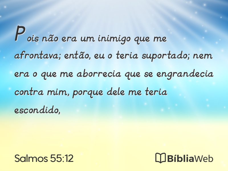 Salmos 55:12 em imagem para compartilhar
