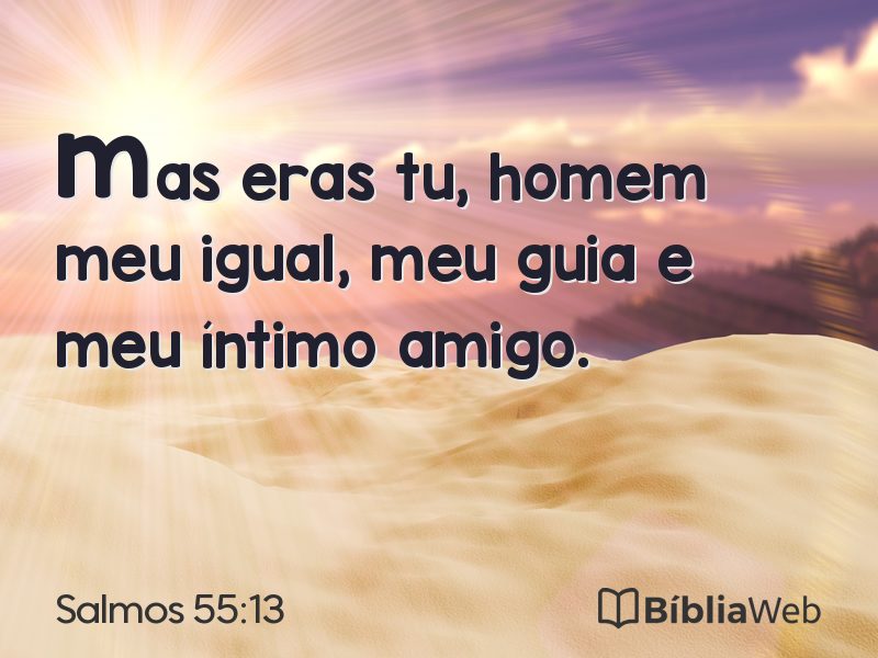 Salmos 55:13 em imagem para compartilhar