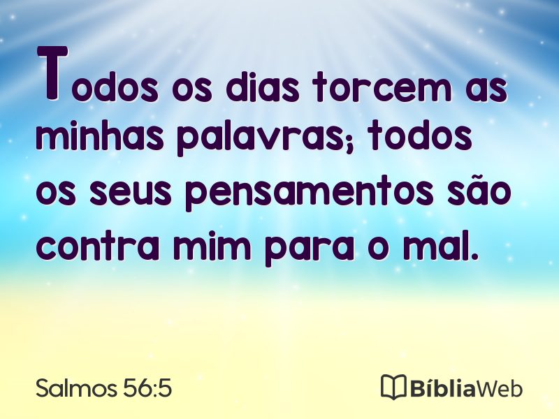 Salmos 56:5 em imagem para compartilhar
