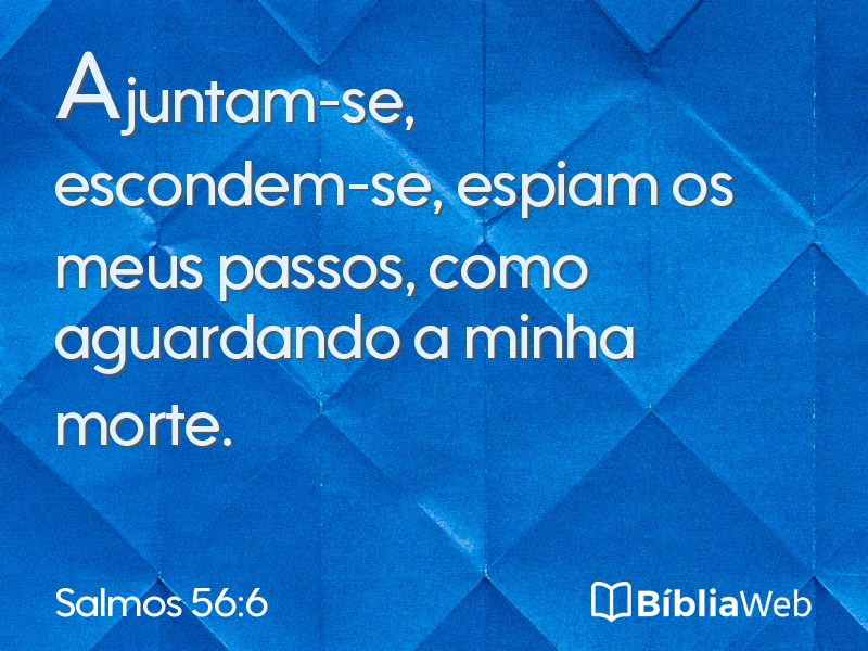Salmos 56:6 em imagem para compartilhar