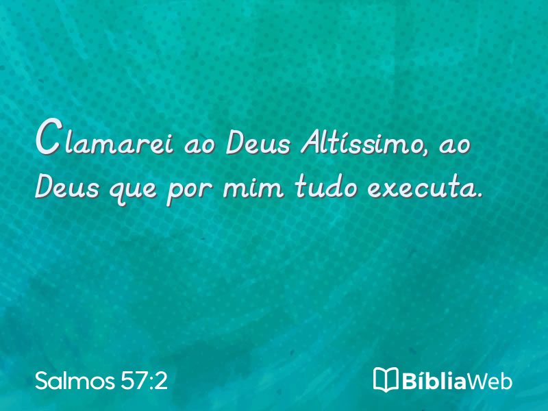 Salmos 57:2 em imagem para compartilhar