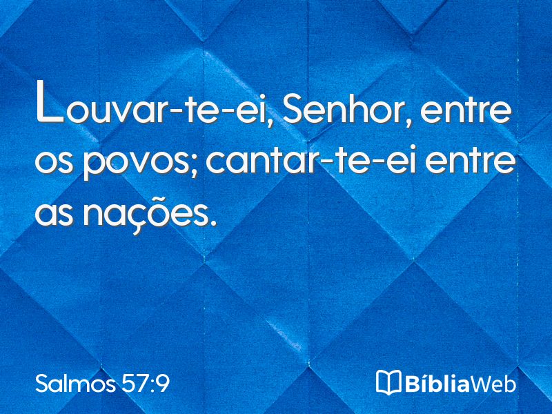 Salmos 57:9 em imagem para compartilhar
