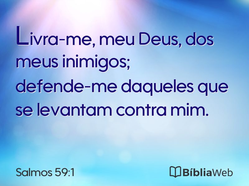 Salmos 59:1 em imagem para compartilhar