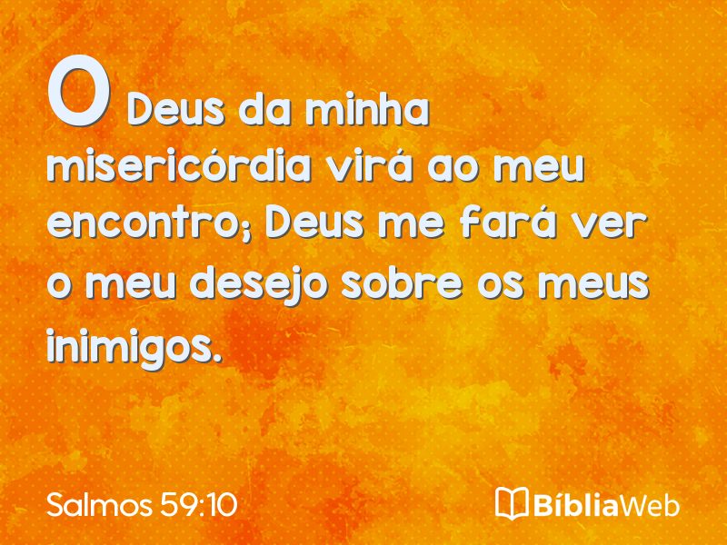 Salmos 59:10 em imagem para compartilhar