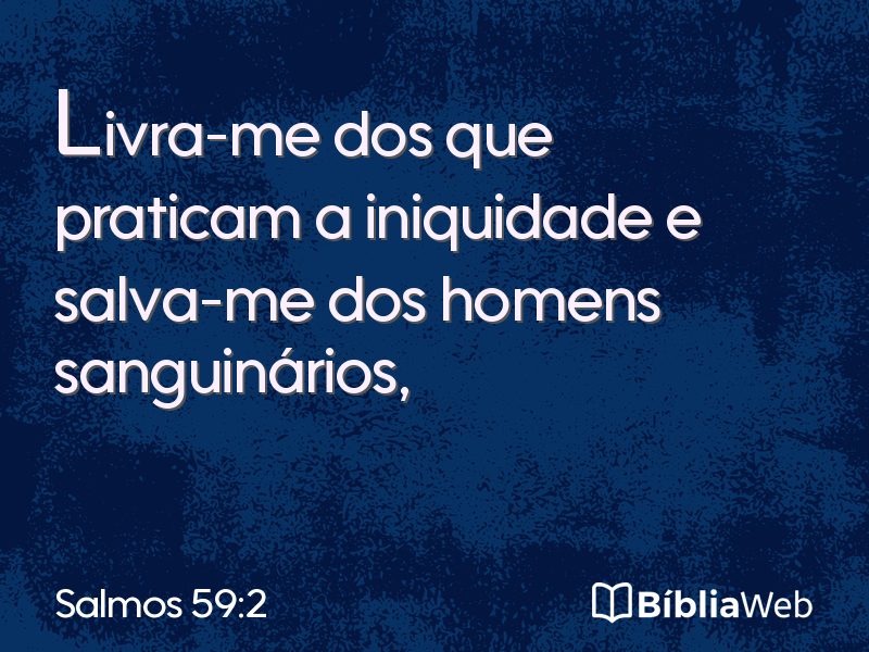 Salmos 59:2 em imagem para compartilhar