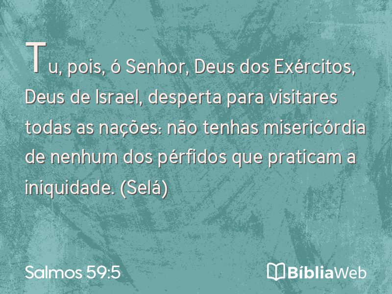 Salmos 59:5 em imagem para compartilhar
