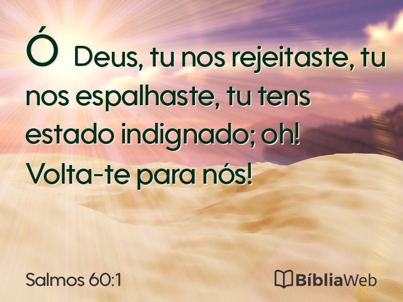 Salmos 60:1 em imagem para compartilhar