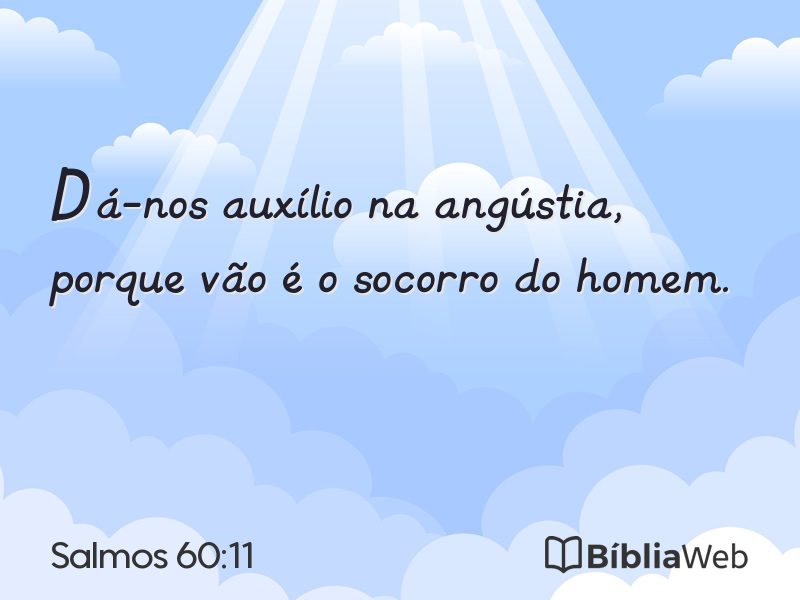 Salmos 60:11 em imagem para compartilhar