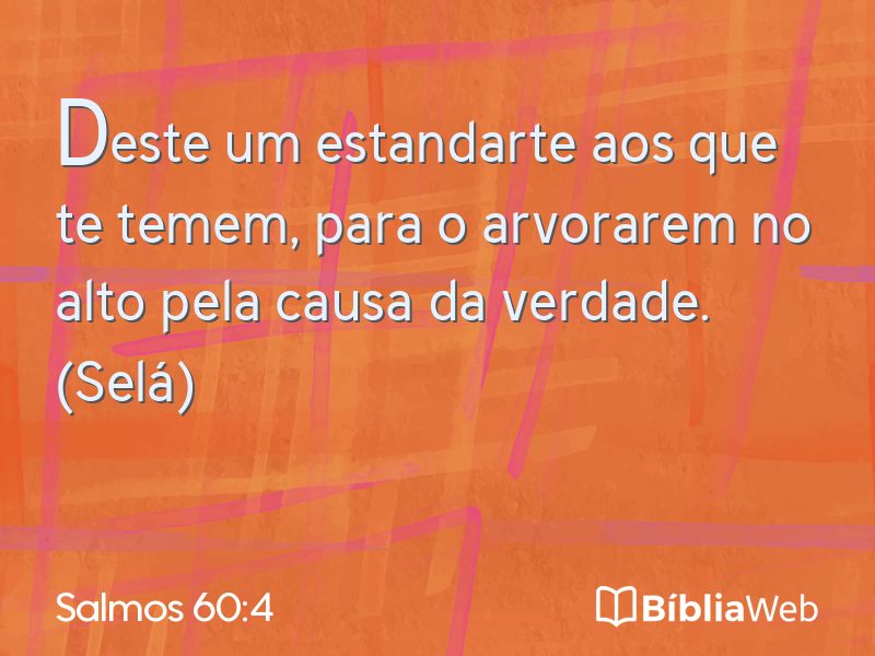 Salmos 60:4 em imagem para compartilhar