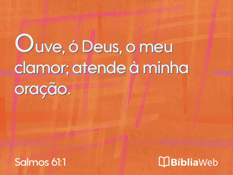Salmos 61:1 em imagem para compartilhar