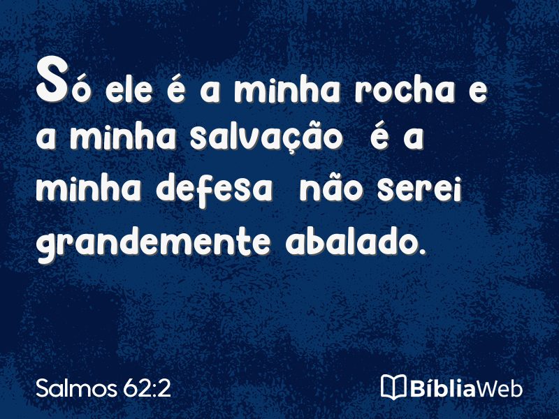 Salmos 62:2 em imagem para compartilhar