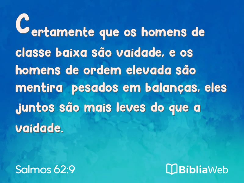 Salmos 62:9 em imagem para compartilhar