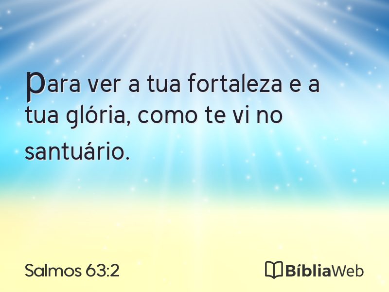 Salmos 63:2 em imagem para compartilhar