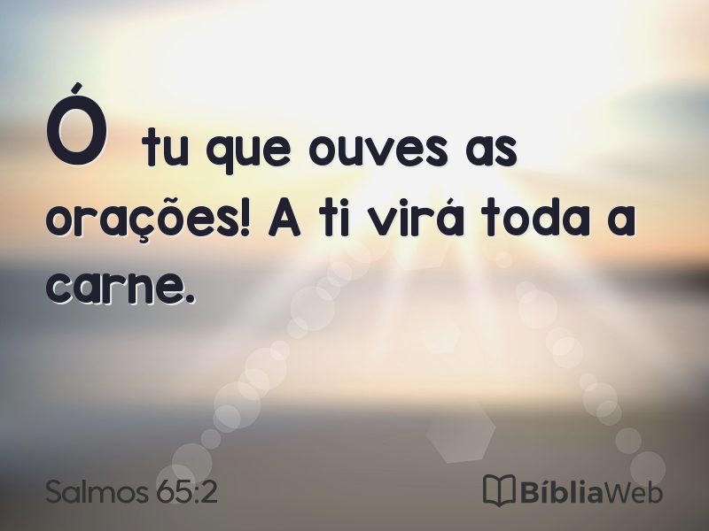 Salmos 65:2 em imagem para compartilhar