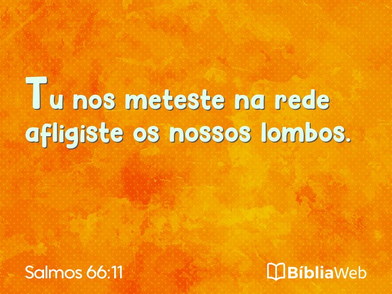 Salmos 66:11 em imagem para compartilhar