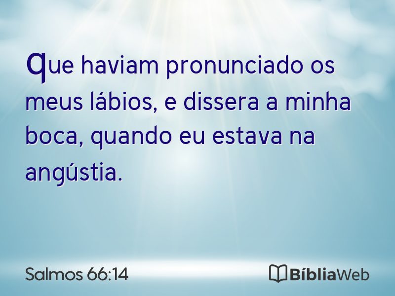 Salmos 66:14 em imagem para compartilhar